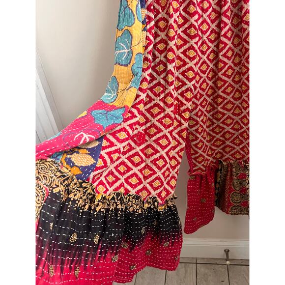 Kantha Bae Joplin pants one size boho pink dress like a hippie rock star NWT - Picture 6 of 8